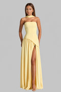 Strapless Corset Back Maxi Dress