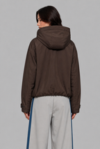 Oversized Hooded Windbreaker Jacket