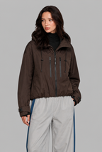 Oversized Hooded Windbreaker Jacket