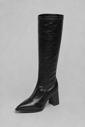 Pointed Toe Knee-High Boots